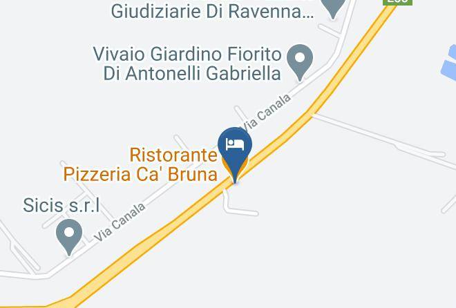 Ravenna - Ristorante Pizzeria Ca' Bruna Maps