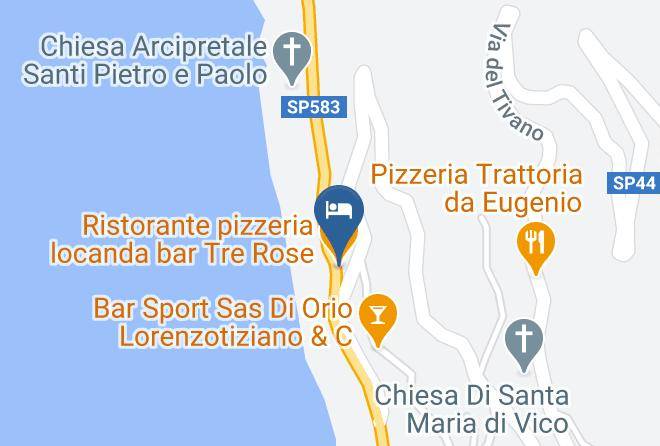 Como - Ristorante Pizzeria Locanda Bar Tre Rose Maps