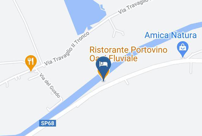 Ferrara - Ristorante Portovino Oasi Fluviale Maps