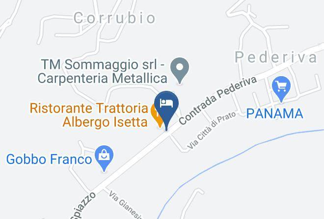 Vicenza - Ristorante Trattoria Albergo Isetta Maps