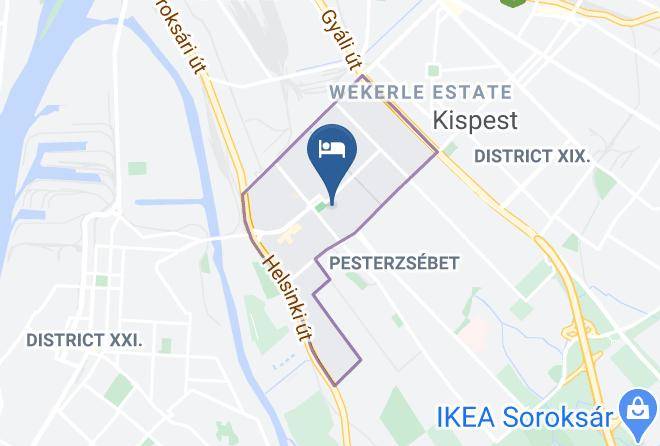 Budapest 20 Kerulet - Rita Panzio Maps