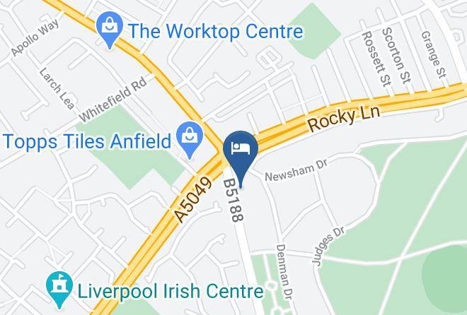 Liverpool - Rita's Bed And Breakfast Maps