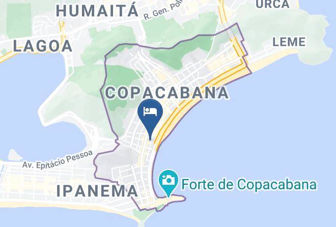 Rio De Janeiro Acabana - Ritz Copacabana Boutique Hotel Maps