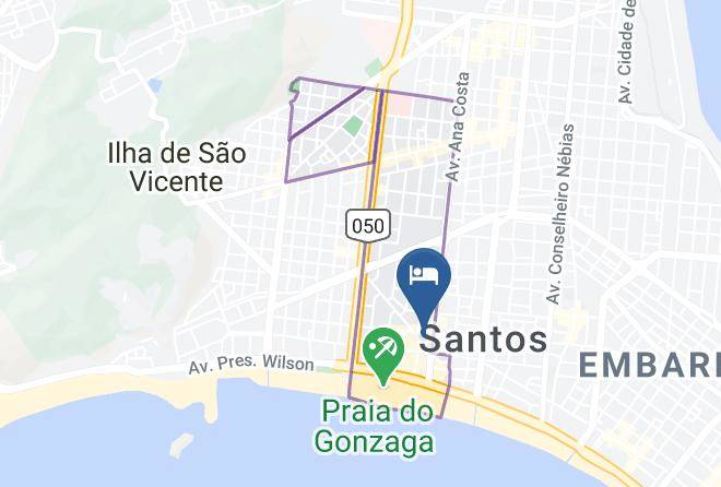 Santos - Hotel Ritz Palace Maps