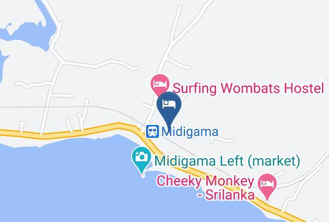 Galle - Ritz Surf Resort Maps