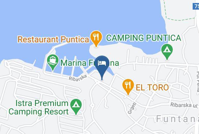 Funtana Restaurant Riva Map