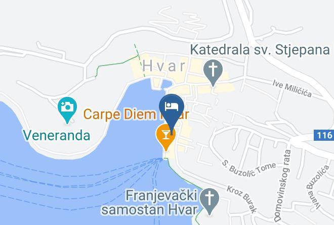 Hvar - Riva Hvar Yacht Harbour Hotel Maps