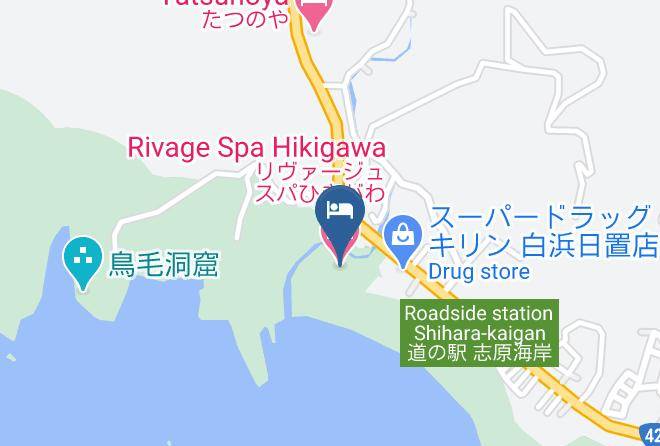 Shirahama Townnishimuro District - Rivage Spa Hikigawa Maps