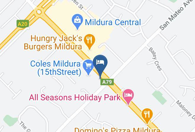 Mildura - River City Motel Maps