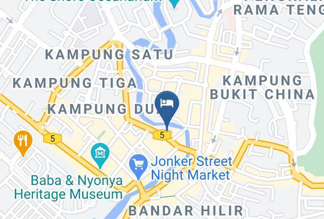 Melaka Tengah - River Cruise Hotel Maps