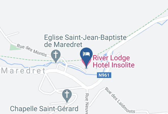 Namur - River Lodge Hotel Insolite Maps