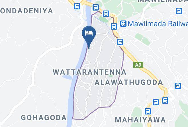 Kandy - River Mount Hotel Maps