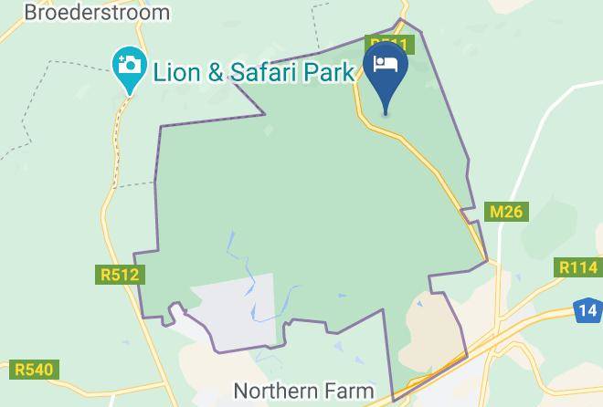 City Of Tshwane - River Place Lodge Maps