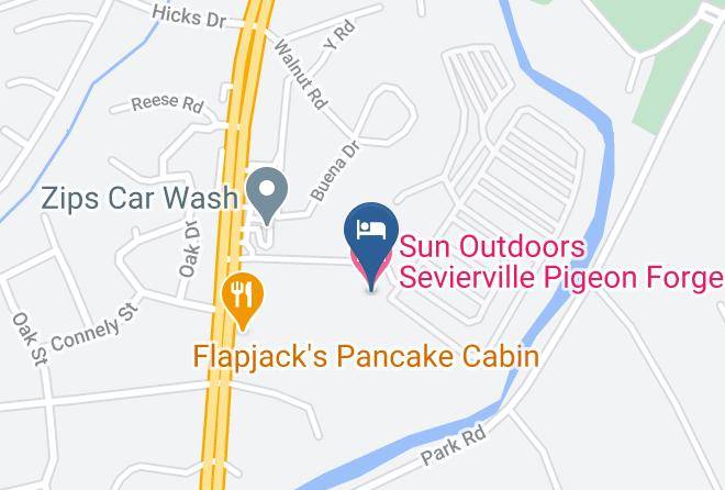 Sevier - Sun Outdoors Sevierville Pigeon Forge Maps