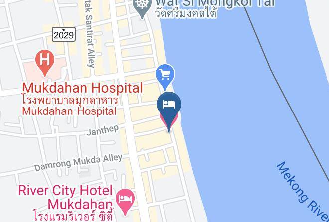 Amphoe Mueang Mukdahan - Riverfront Hotel Maps