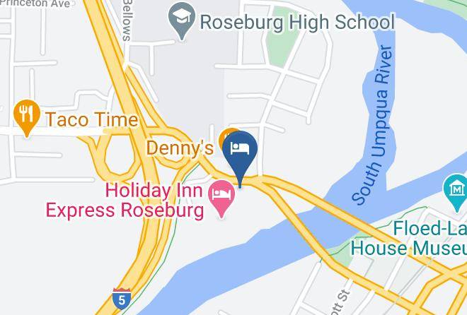 Douglas - Riverfront Inn Roseburg Maps