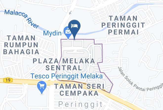 Melaka Tengah - Riverfront Sentral Hotel Maps