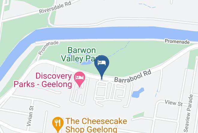 Riverglen Holiday Park Geelong Map