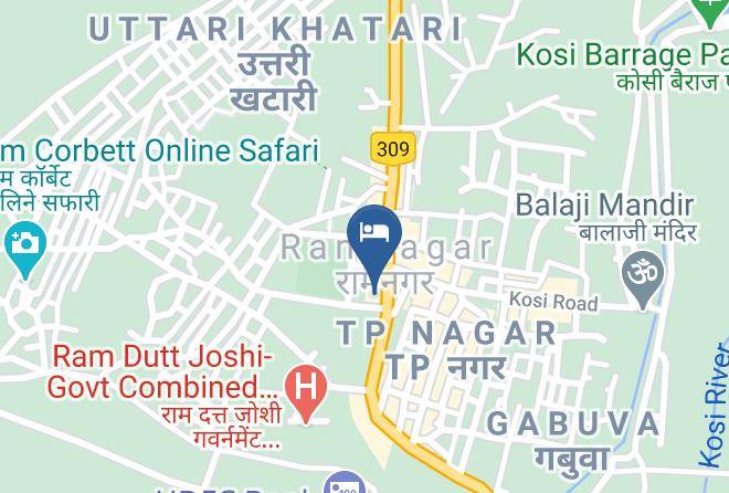 Ramnagar - Riverine Woods Resorts Jim Corbett Maps