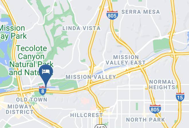 Riverleaf Inn Mission Valley Map