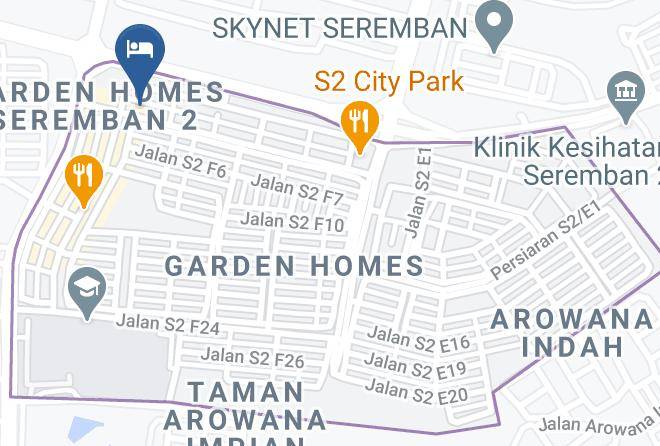 Seremban - Rivero Boutique Hotel Seremban 2 Maps