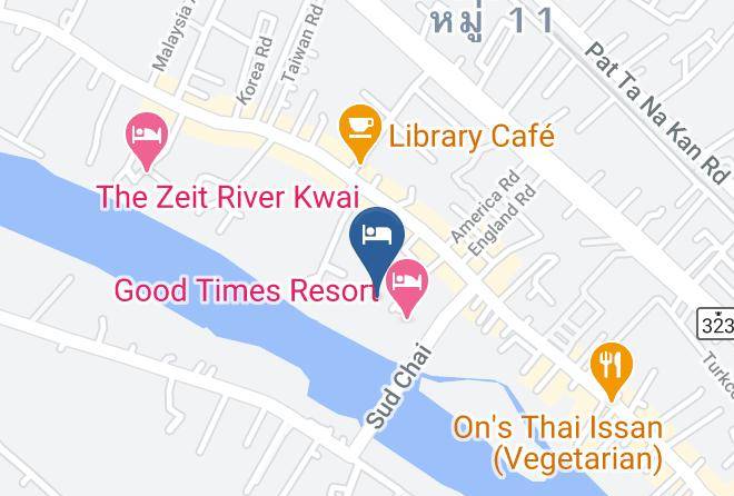 Amphoe Mueang Kanchanaburi - Riverpool Resort Maps