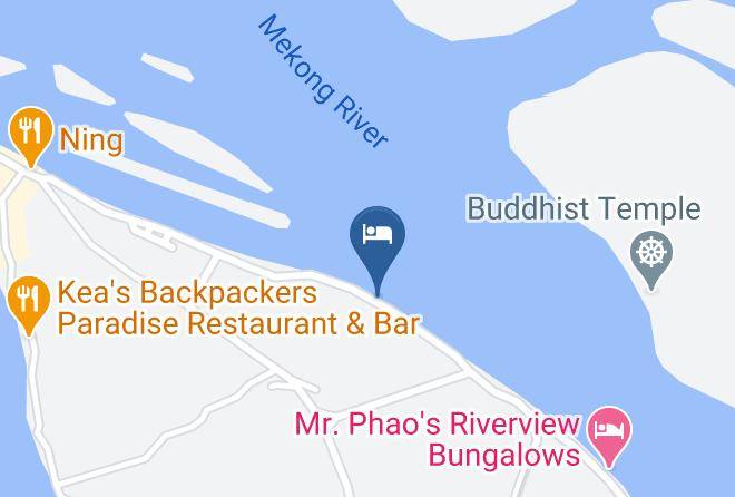 Riverside Bungalow Map - Champasack - Khong