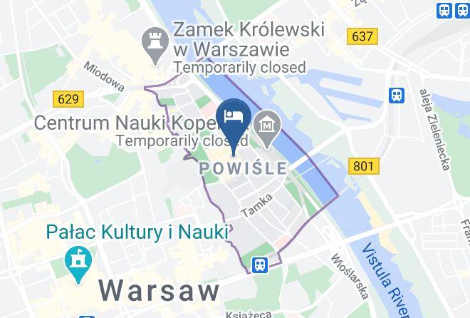 Warsaw - Riverside Comfort Studio Maps