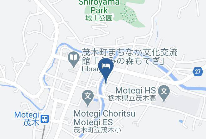 Motegi Townhaga District - Riverside Fukujyusou Maps