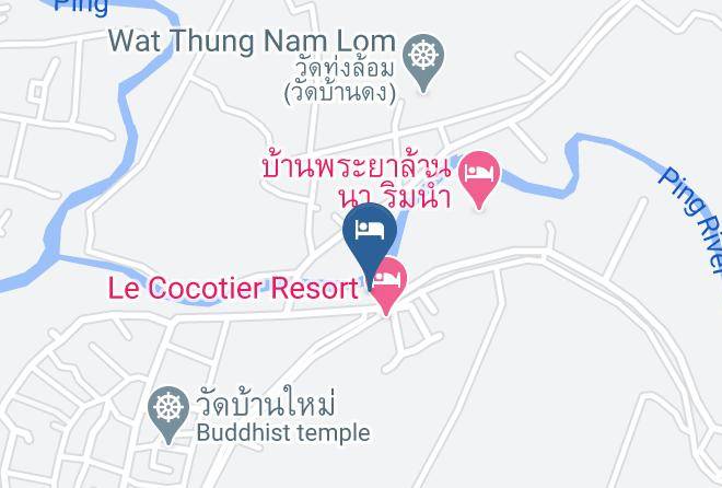 Amphoe Mae Taeng - Riverside Homestay Maps