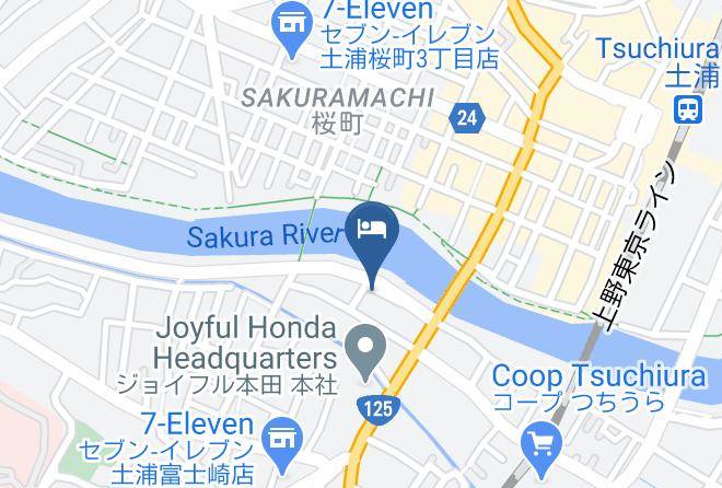 Tsuchiura City - Riverside Hotel Ebisuya Maps
