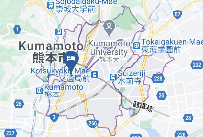 Kumamoto City Chuo Ward - Riverside Hotel Kumamoto Maps