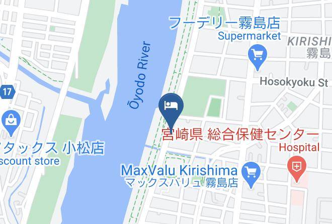 Miyazaki City - Riverside Hotel Maps