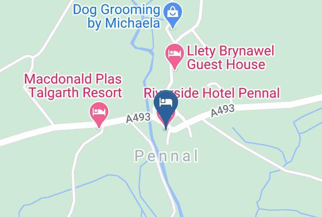 Riverside Hotel Pennal Map