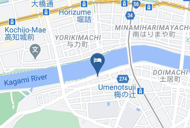 Kochi City - Riverside Hotel Shouei Maps