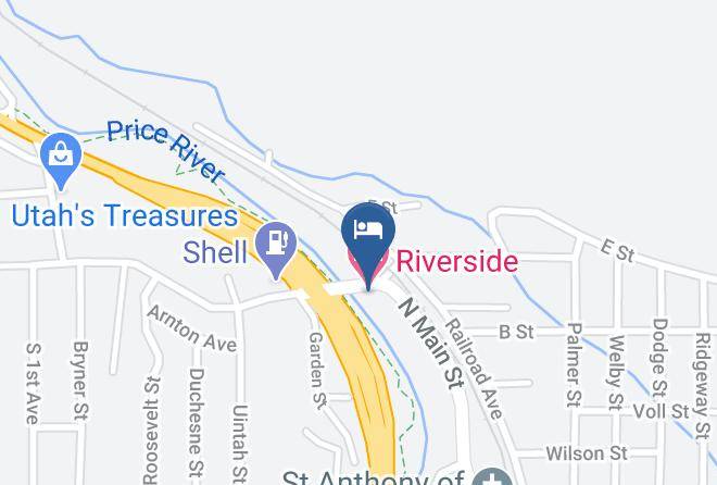 Carbon - Riverside Motel Maps