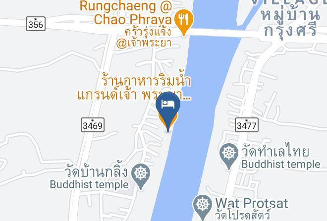Riverside Restaurant Grand Chao Phraya Ayutthaya Map