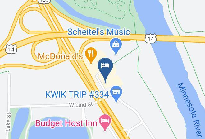 Blue Earth - Riverside Suites Hotel Maps