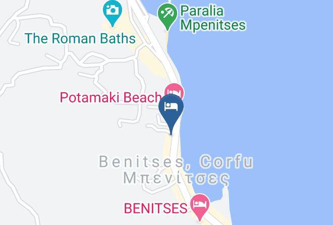 Kerkira - Riviera Beach Hotel Maps