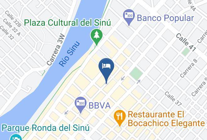 Monteria - Riviera Central Hotel Maps