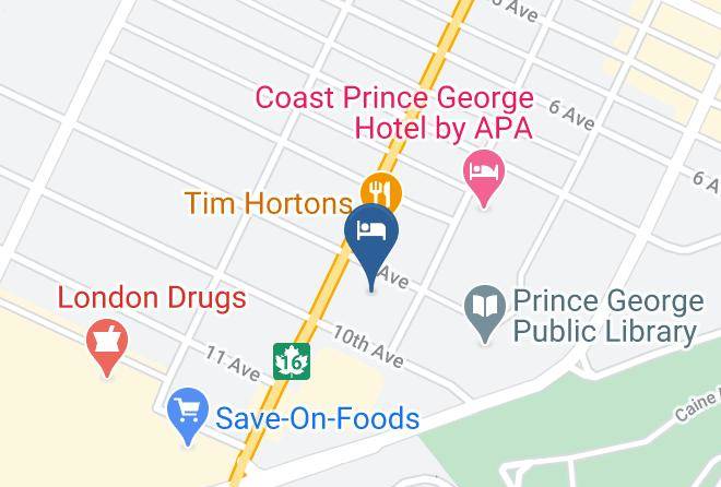 Fraser Fort George - Econo Lodge City Centre Inn Prince George Maps