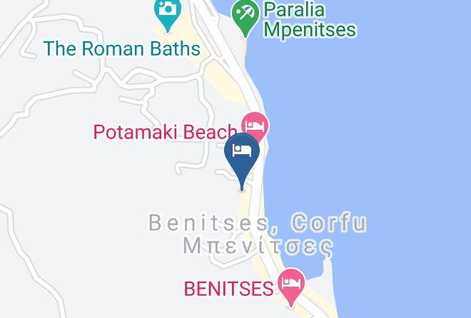 Kerkira - Riviera Hotel Maps