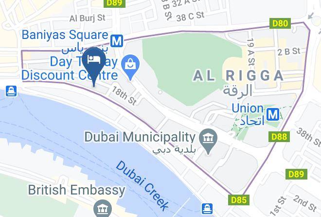 Dubai - Riviera Hotel Dubai Maps