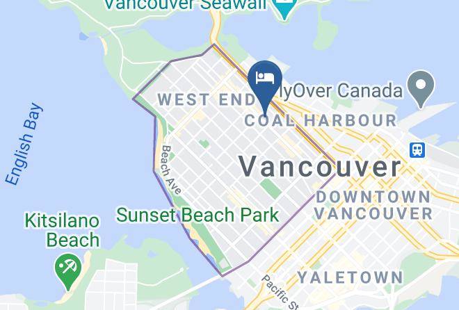 Greater Vancouver - Riviera Hotel On Robson Maps