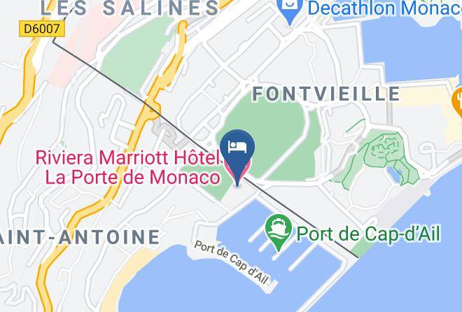 Maritime Alps - Riviera Marriott Hotel La Porte De Monaco Maps