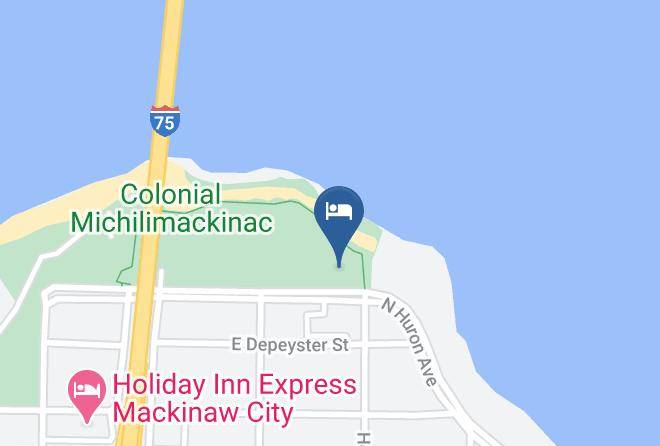 Riviera Motel Of Mackinaw Map