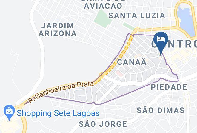 Sete Lagoas - Riviera Palace Hotel Maps