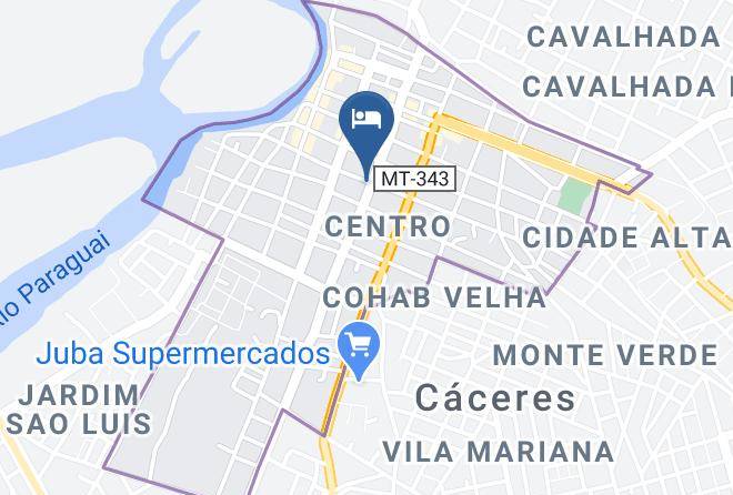 Riviera Pantanal Hotel Map