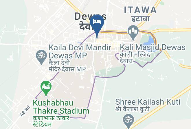 Dewas - Rivita The Red Flag Hotel Maps