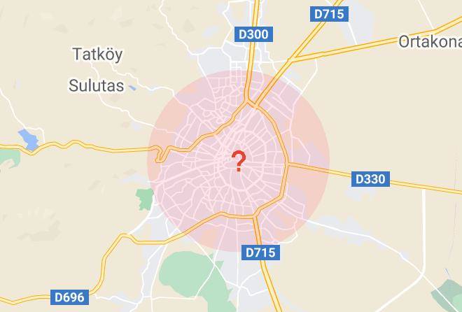 Konya Aziziye - Rixos Spor Salonu Maps